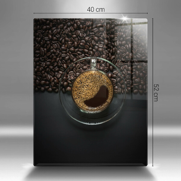 Tagliere in vetro Caffè e fagioli