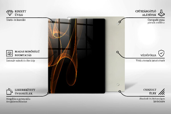 Tagliere in vetro Verdure verdi