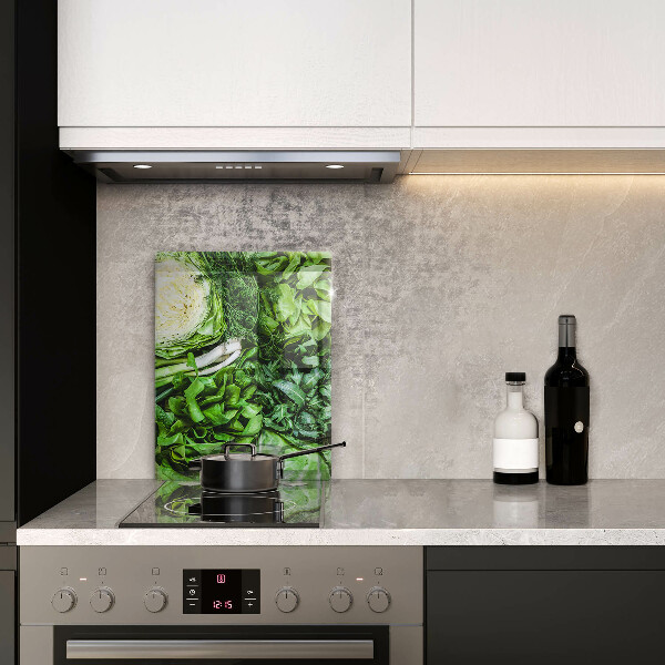 Tagliere in vetro Verdure verdi