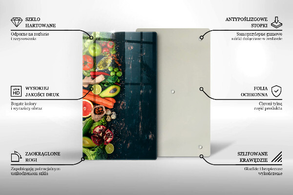 Tagliere in vetro Frutta e verdura