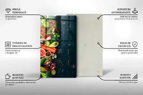 Tagliere in vetro Frutta e verdura