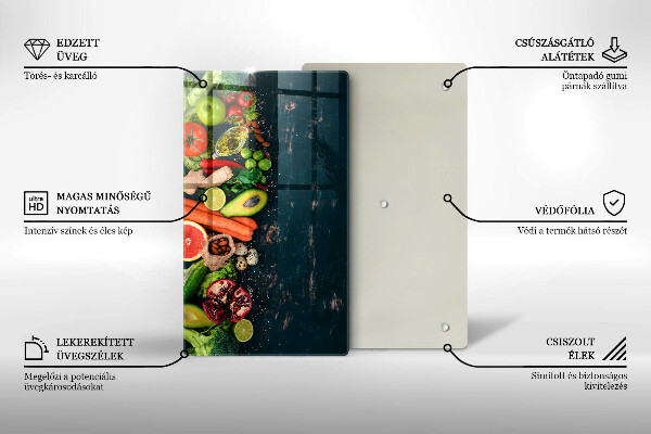 Tagliere in vetro Frutta e verdura