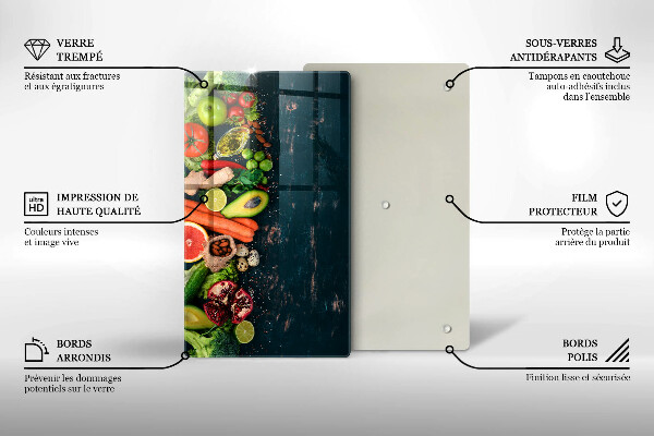 Tagliere in vetro Frutta e verdura