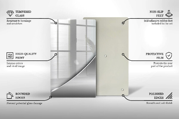 Tagliere in vetro Forme metalliche