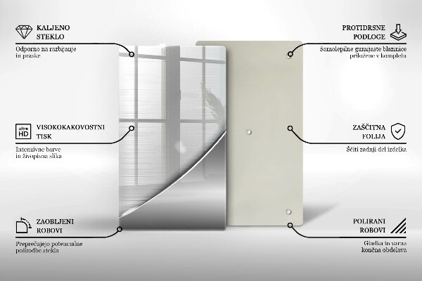 Tagliere in vetro Forme metalliche