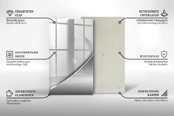 Tagliere in vetro Forme metalliche