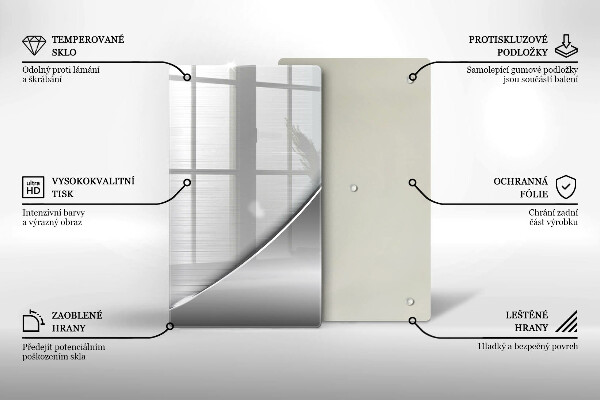 Tagliere in vetro Forme metalliche