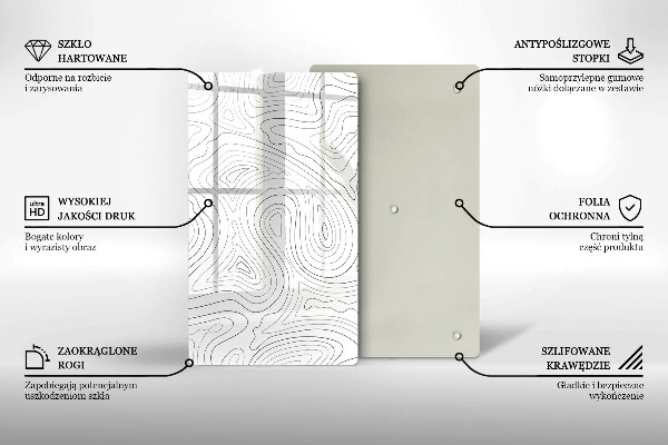 Tagliere in vetro Forme astratte