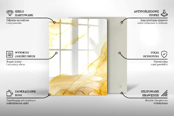 Tagliere in vetro Modello di foglie Boho