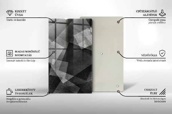 Tagliere in vetro Astrazione geometrica