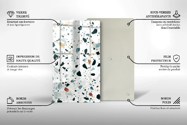 Tagliere in vetro Gres chiaro