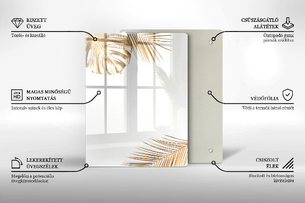 Tagliere in vetro Gres chiaro