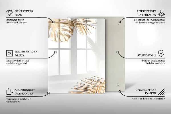 Tagliere in vetro Gres chiaro