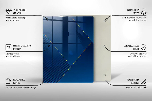 Tagliere in vetro Elementi geometrici