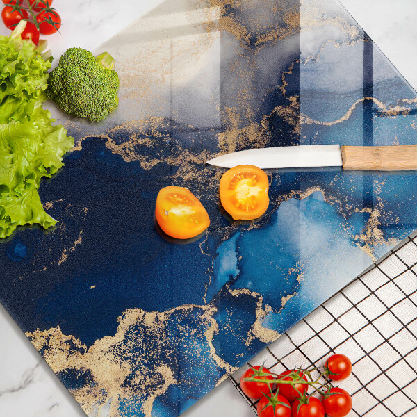 Tagliere in vetro Sfondo elegante e oro