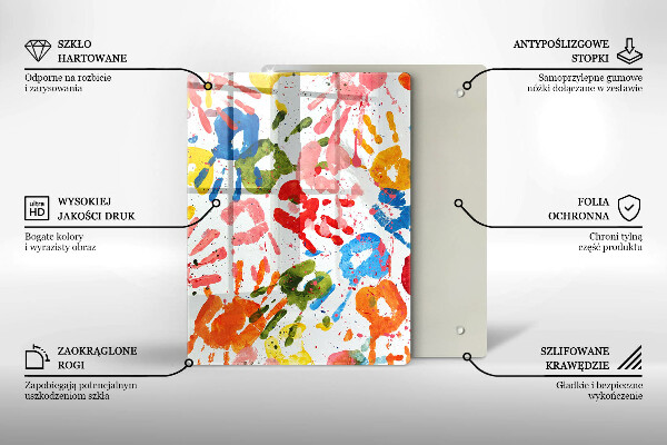 Tagliere in vetro Sfondo elegante e oro