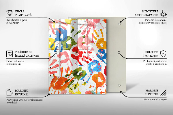 Tagliere in vetro Sfondo elegante e oro