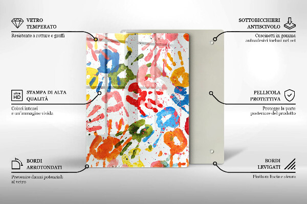 Tagliere in vetro Sfondo elegante e oro