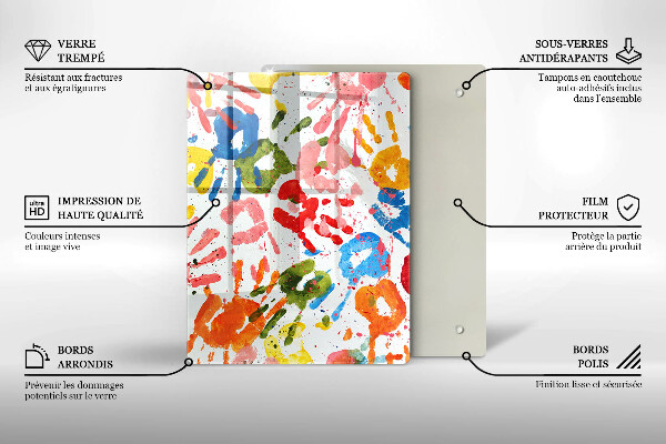 Tagliere in vetro Sfondo elegante e oro