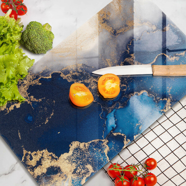 Tagliere in vetro Sfondo elegante e oro