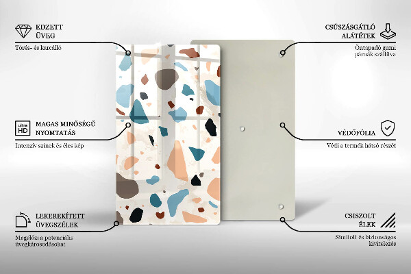 Tagliere in vetro Gres decorativo