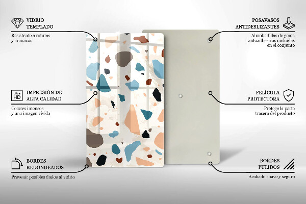 Tagliere in vetro Gres decorativo