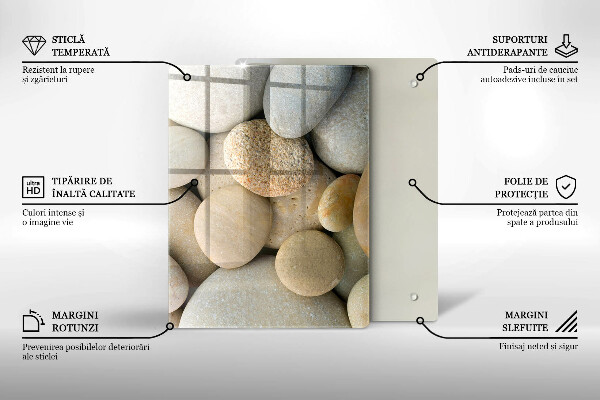 Tagliere in vetro Linee dorate astratte