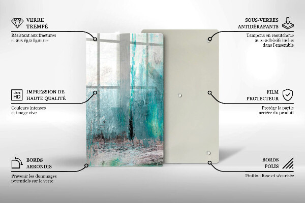 Tagliere in vetro Dipinga lo sfondo di astrazione