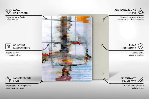 Tagliere in vetro Dipinga lo sfondo di astrazione