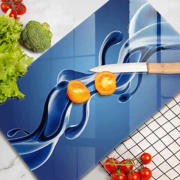 Tagliere in vetro Astrazione fluida