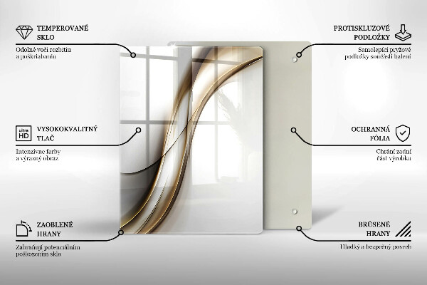 Tagliere in vetro Modello di frecce Boho