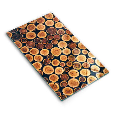 Tagliere in vetro Ceppi di alberi in legno