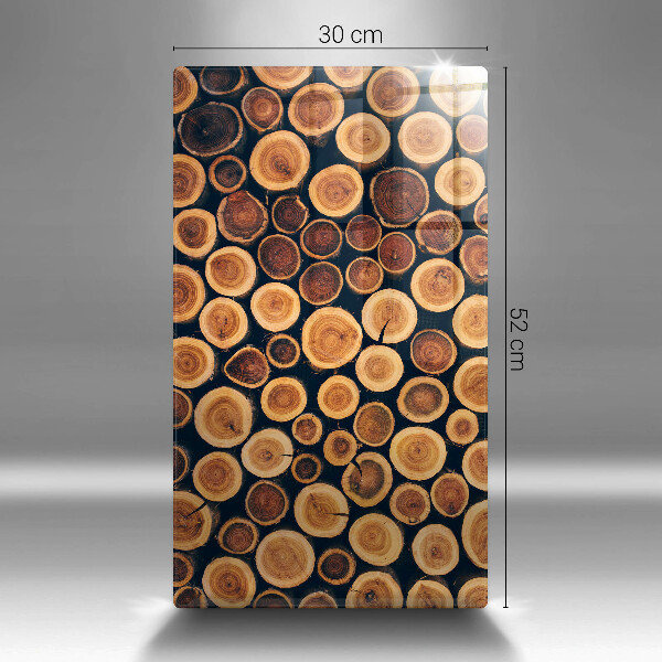 Tagliere in vetro Ceppi di alberi in legno