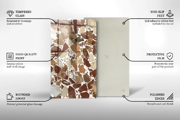 Tagliere in vetro Macchie decorative per pietra