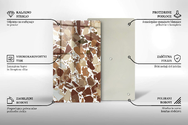 Tagliere in vetro Macchie decorative per pietra