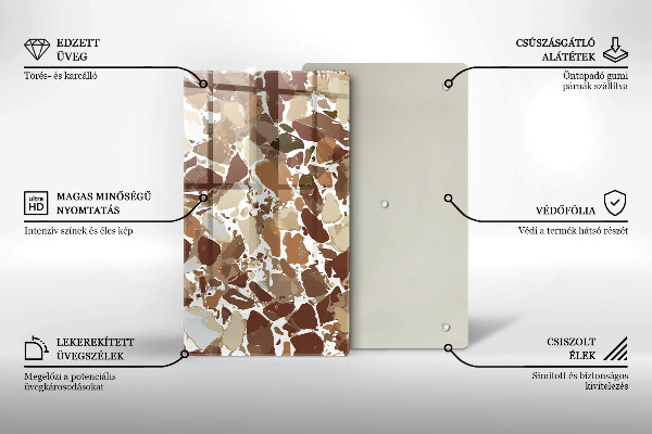 Tagliere in vetro Macchie decorative per pietra