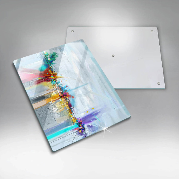 Tagliere in vetro Astrazione dipinta