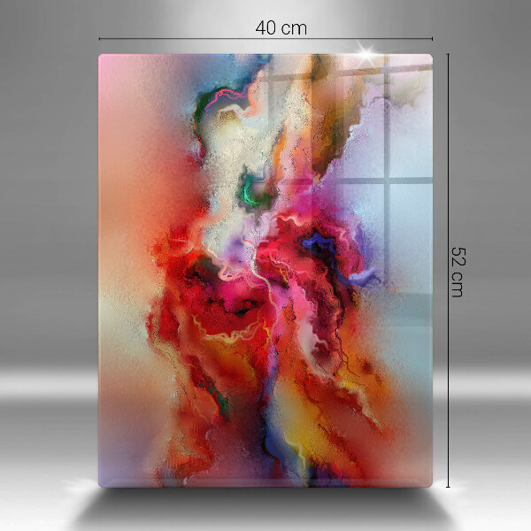 Tagliere in vetro Astrazione fumosa