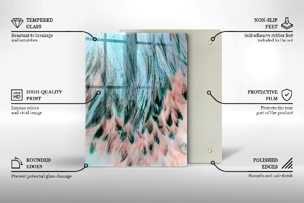 Tagliere in vetro Astrazione fumosa