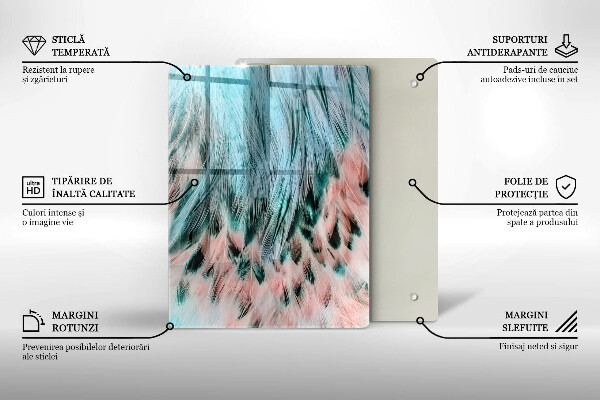 Tagliere in vetro Astrazione fumosa