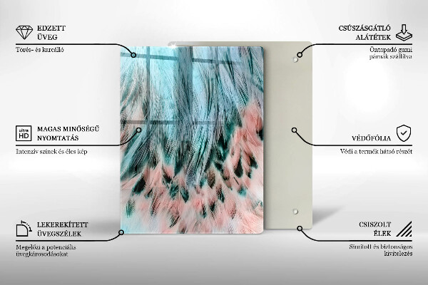Tagliere in vetro Astrazione fumosa