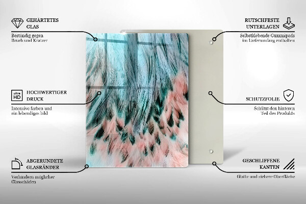 Tagliere in vetro Astrazione fumosa