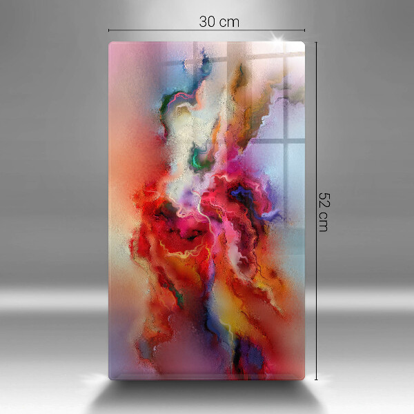 Tagliere in vetro Astrazione fumosa