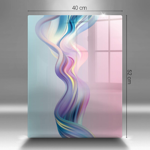 Tagliere in vetro Astrazione pastello