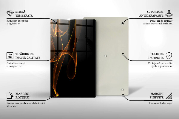 Tagliere in vetro Linee astratte