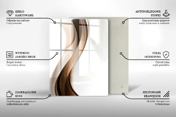 Tagliere in vetro Linee astratte