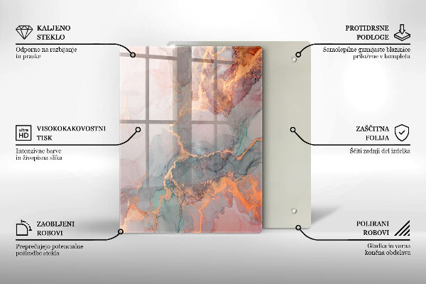 Tagliere in vetro Pietra decorativa