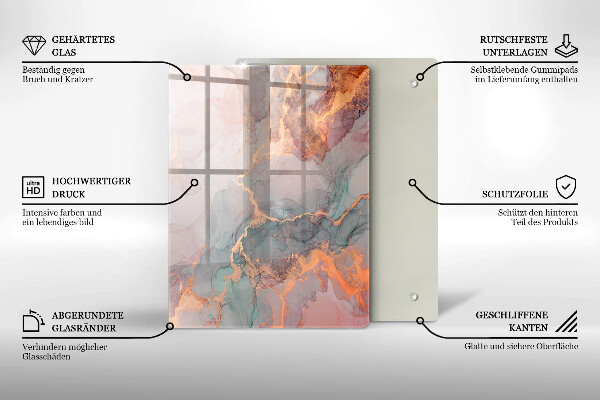 Tagliere in vetro Pietra decorativa