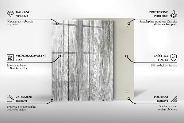 Tagliere in vetro Gocce di rugiada e fiore di rosa