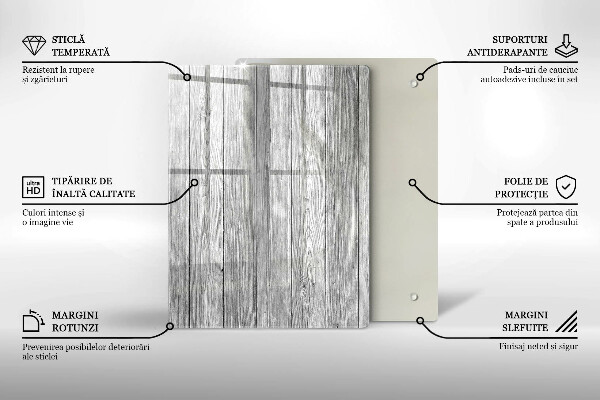 Tagliere in vetro Gocce di rugiada e fiore di rosa